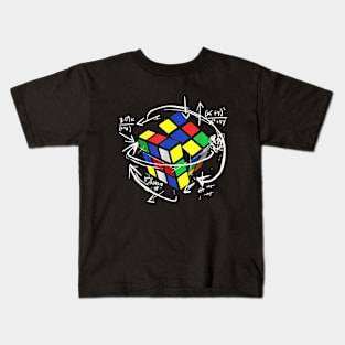 Rubik Cube Formulas Math Teacher Kids T-Shirt